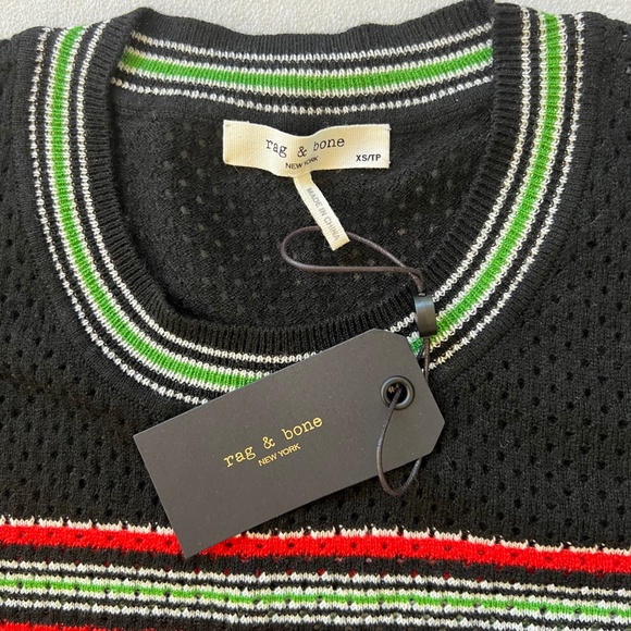 rag and bone Darcie Short Sleeve Mesh Pullover - Picture 4 of 6